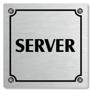 Server, 80x80mm, stříbrná, Kansas